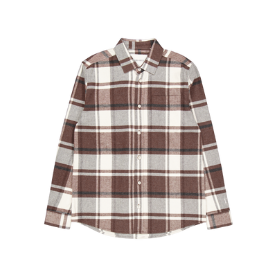 Les Deux Jeremy Flannel Shirt Dusty Teak