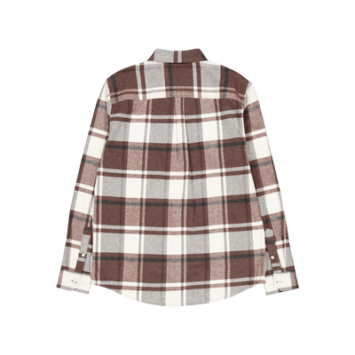 Les Deux Jeremy Flannel Shirt Dusty Teak