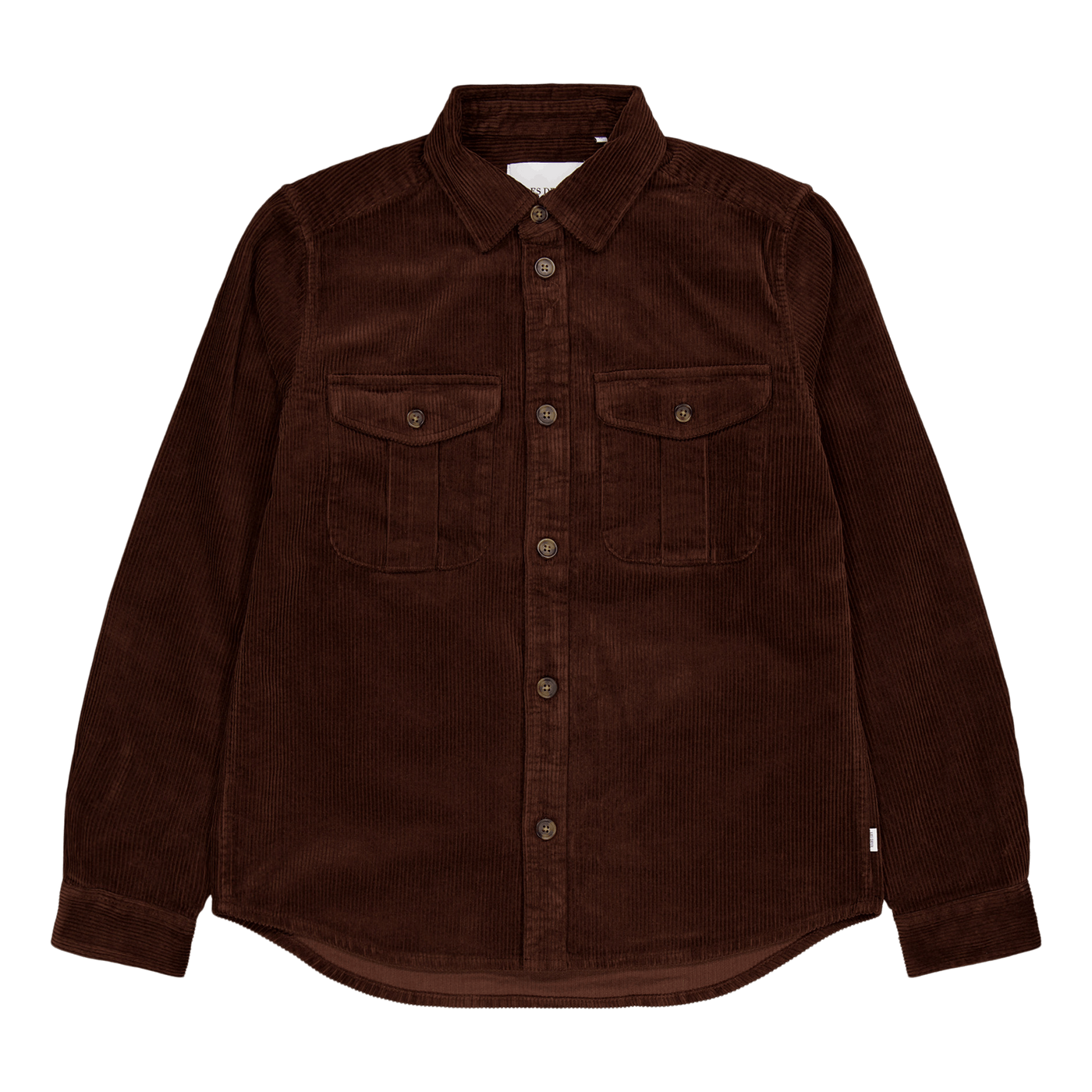 Les Deux Kody Heavy Corduroy Overshirt Ebony