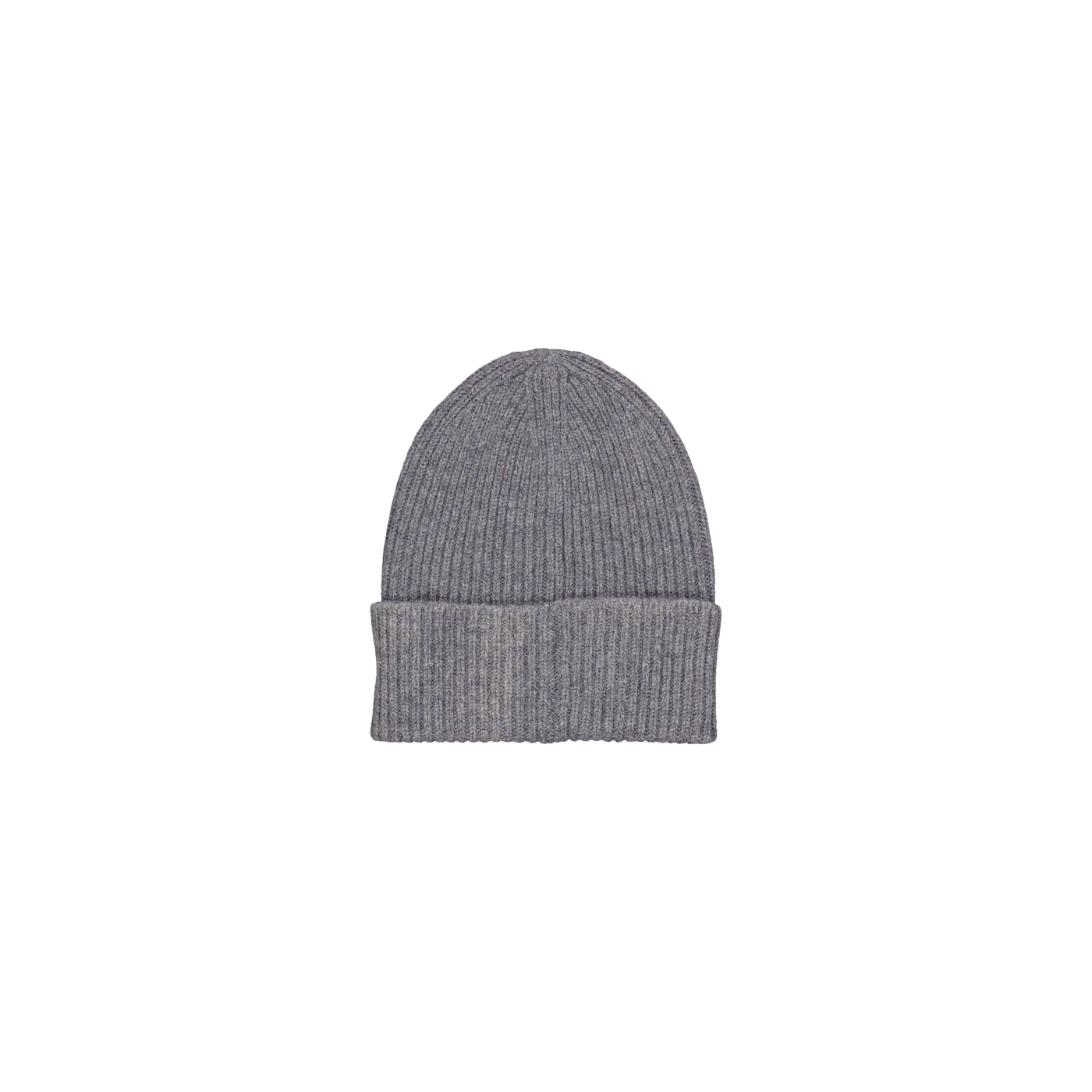 Merino Lambswool Rib N Logo Be Grey Melange