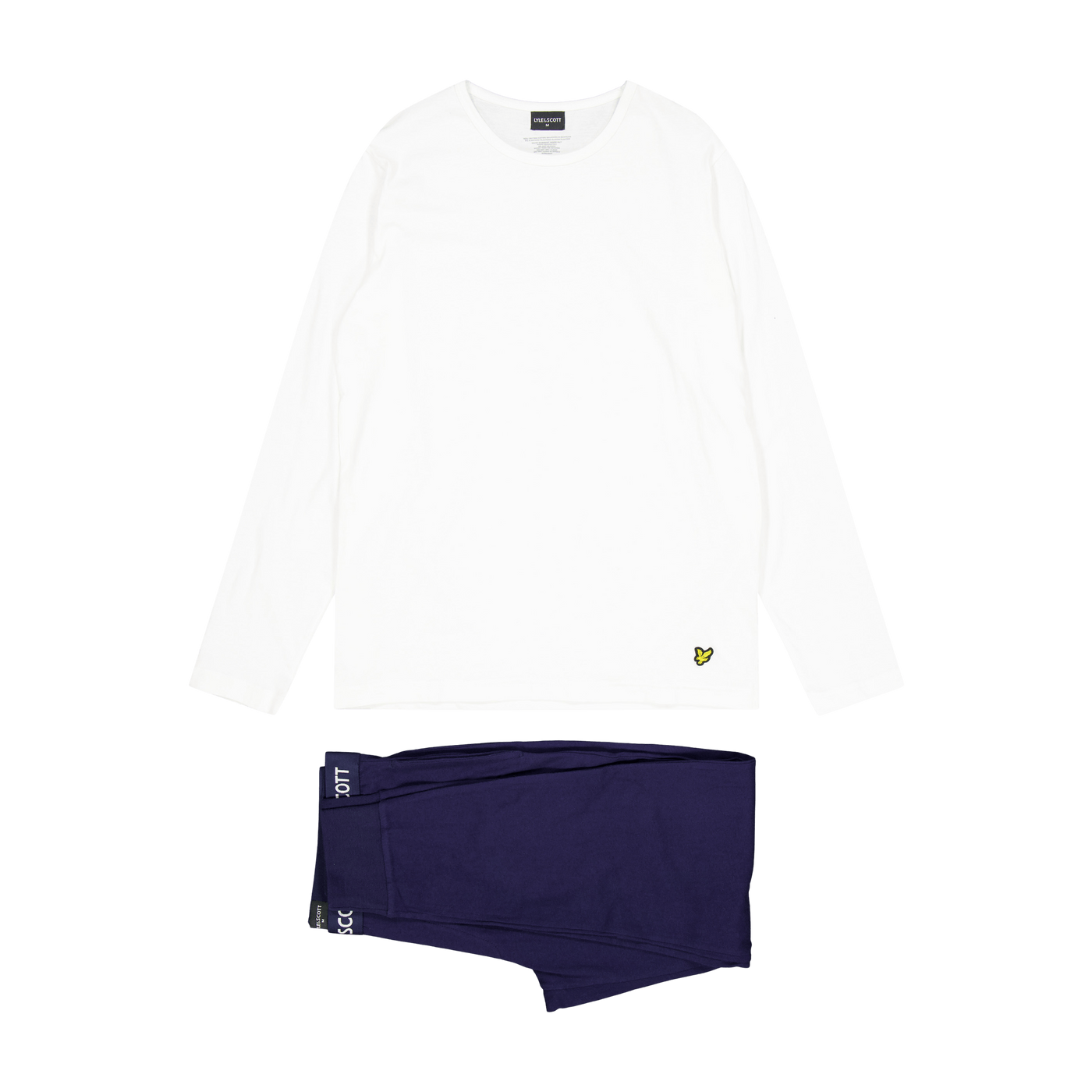 Lyle & Scott S/j Long Sleeve Tee And Cuffed 9711