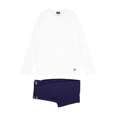 Lyle & Scott S/j Long Sleeve Tee And Cuffed 9711