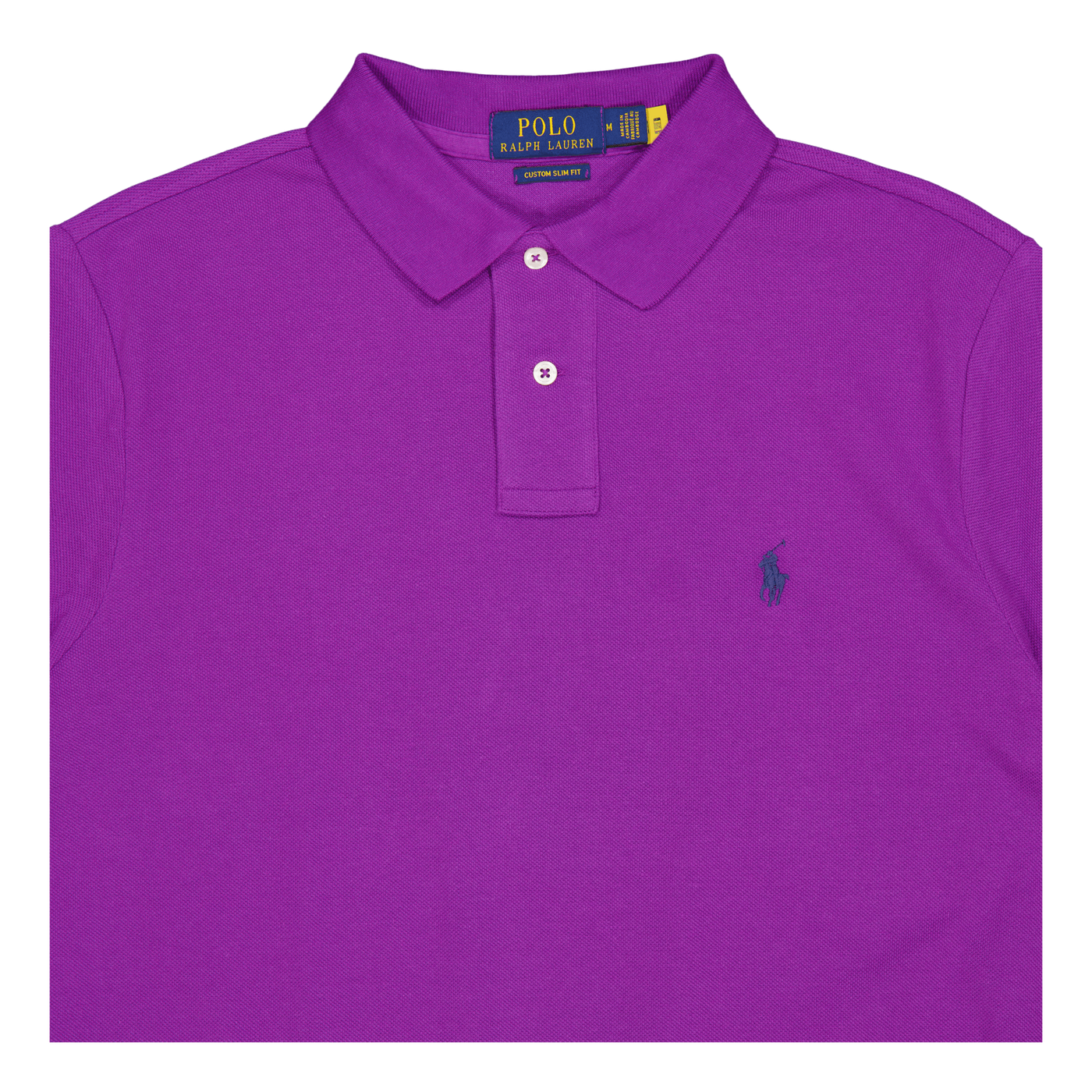 Custom Slim Fit Mesh Polo Shirt Paloma Purple