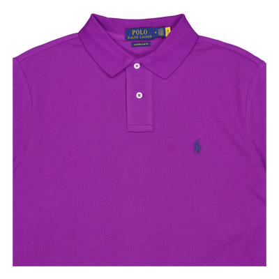 Custom Slim Fit Mesh Polo Shirt Paloma Purple