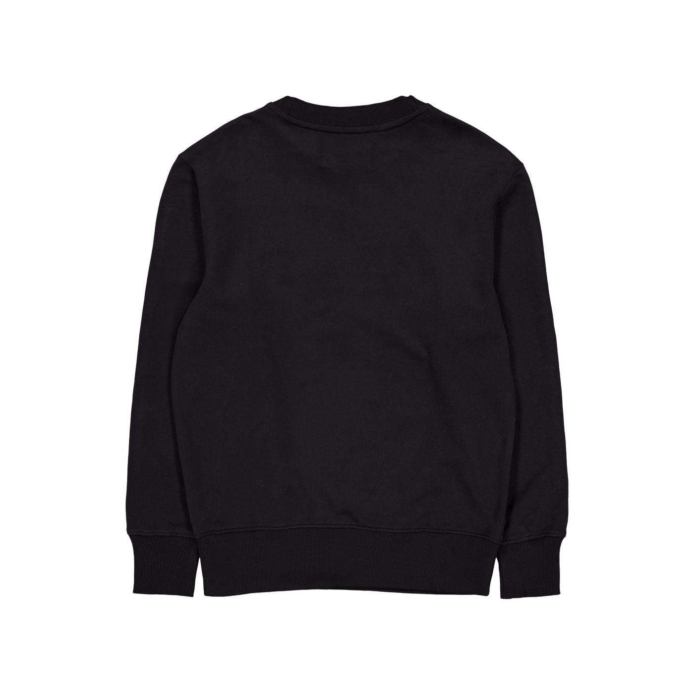 Woven Tab Crew Neck Beh