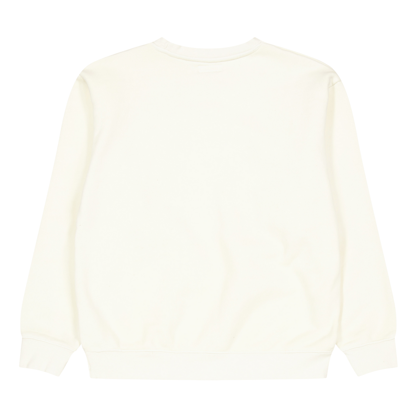 Smiley Oversized Crew Neck Swe Cream