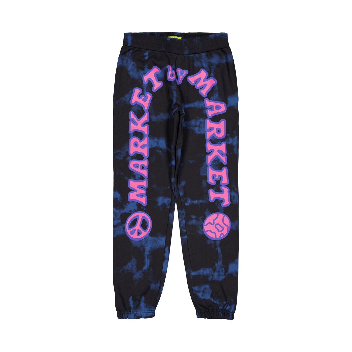 Cali Arc Peace Tie-dye Sweatpa Navy Smoke Tie-dye