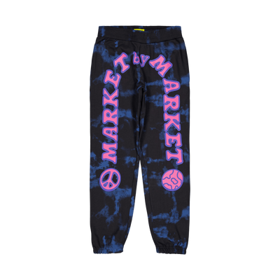 Cali Arc Peace Tie-dye Sweatpa Navy Smoke Tie-dye