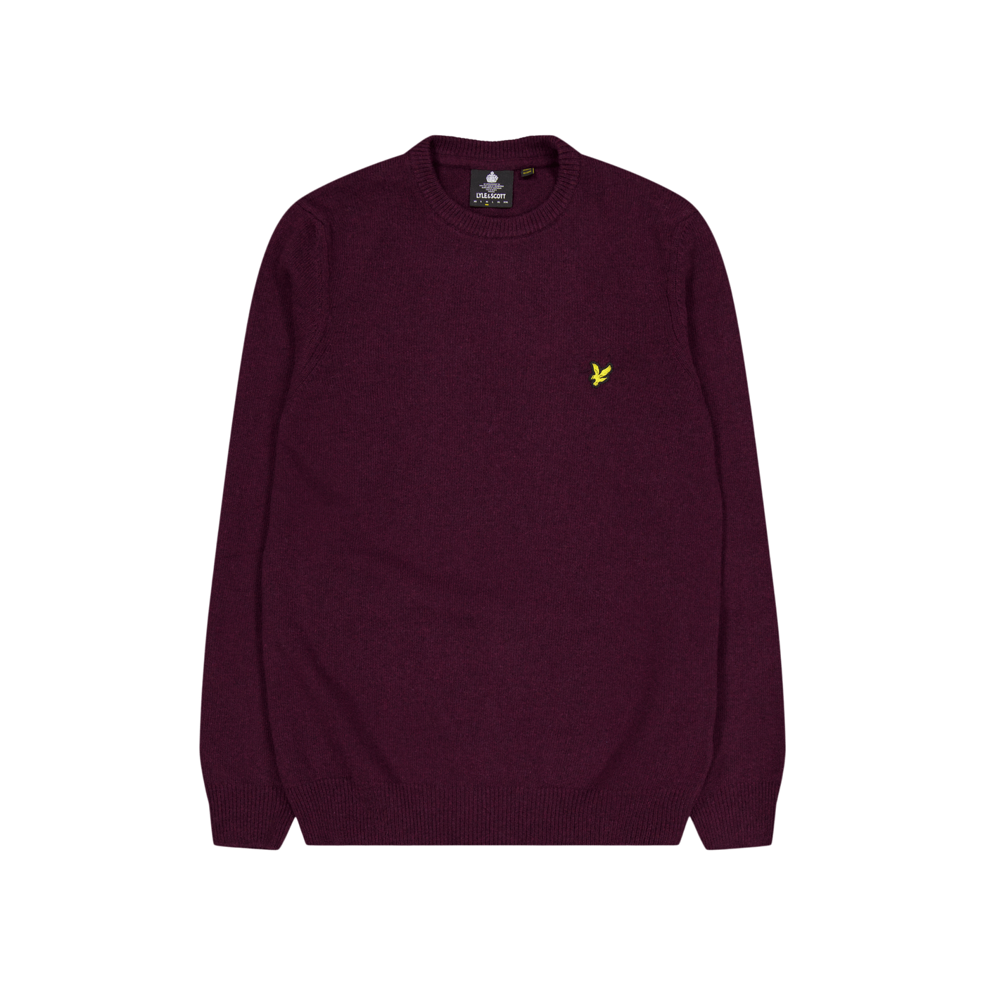 Lyle & Scott Crew Neck Lambswool Blend Jump Z638  Marl