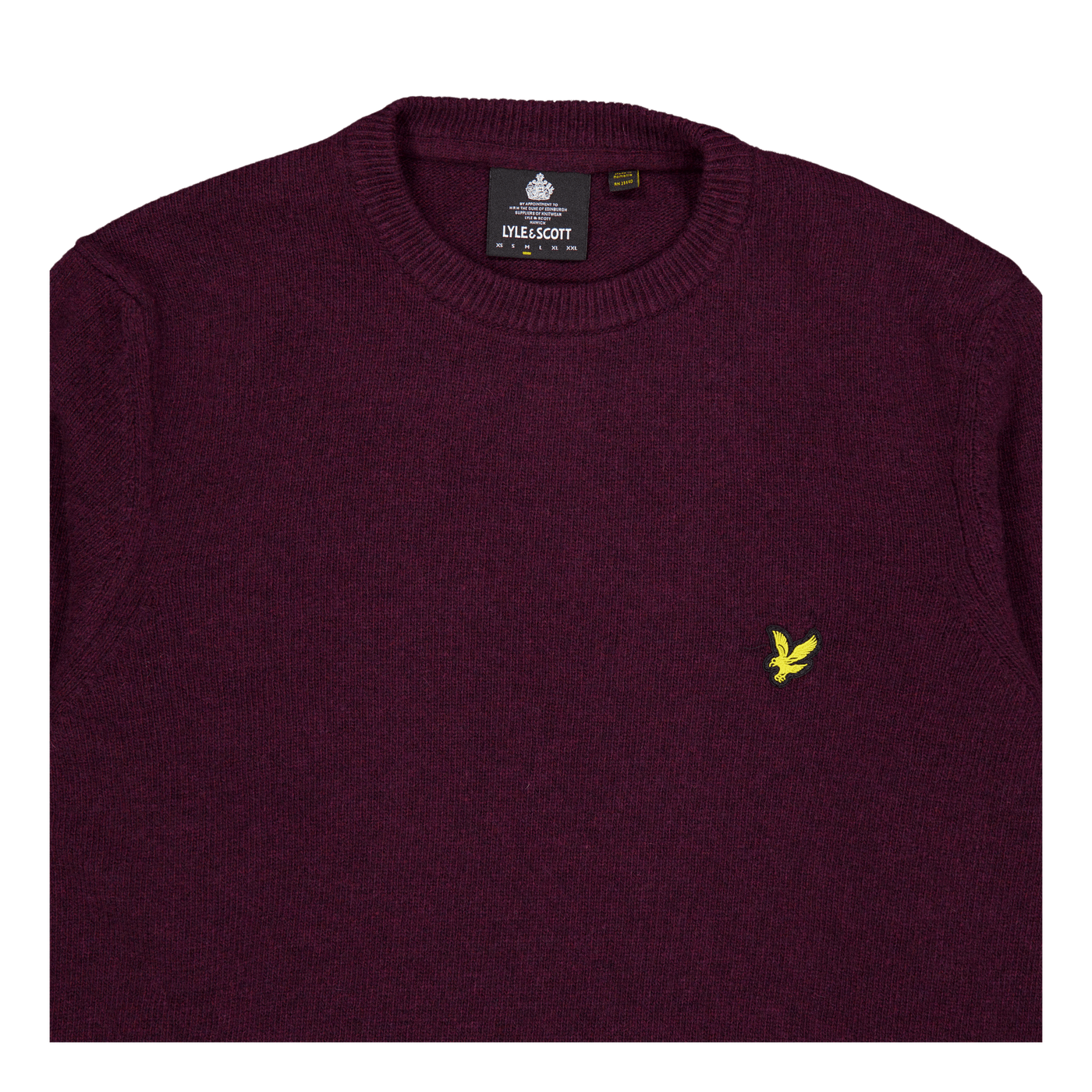 Lyle & Scott Crew Neck Lambswool Blend Jump Z638  Marl