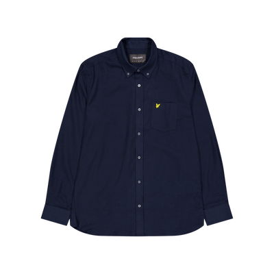 Plain Flannel Shirt Z271 Dark