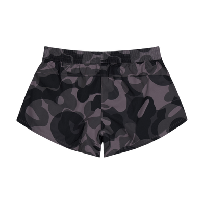 Pacer Train Essentials Floral-Print Woven Shorts Black