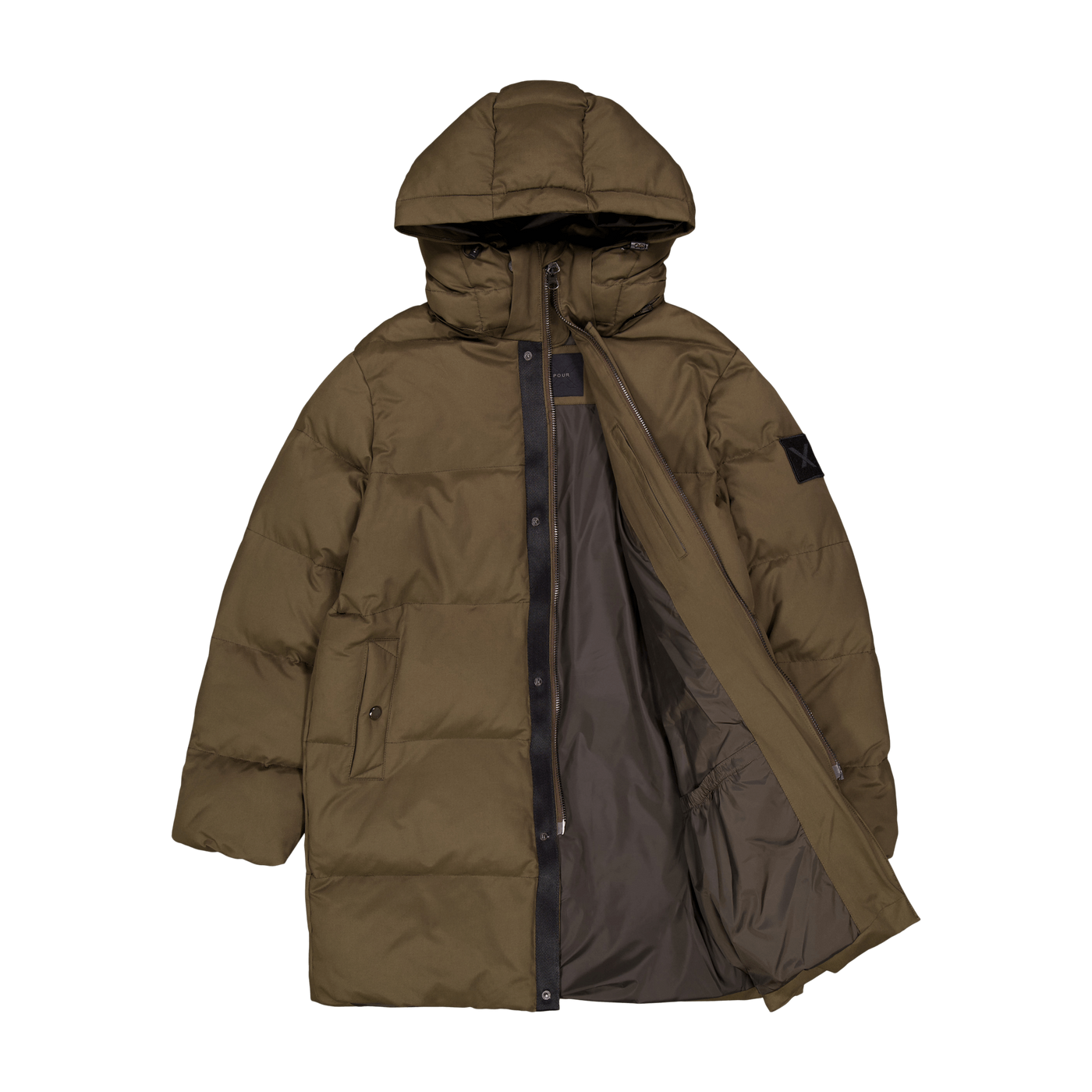 POUR Long Down Jacket