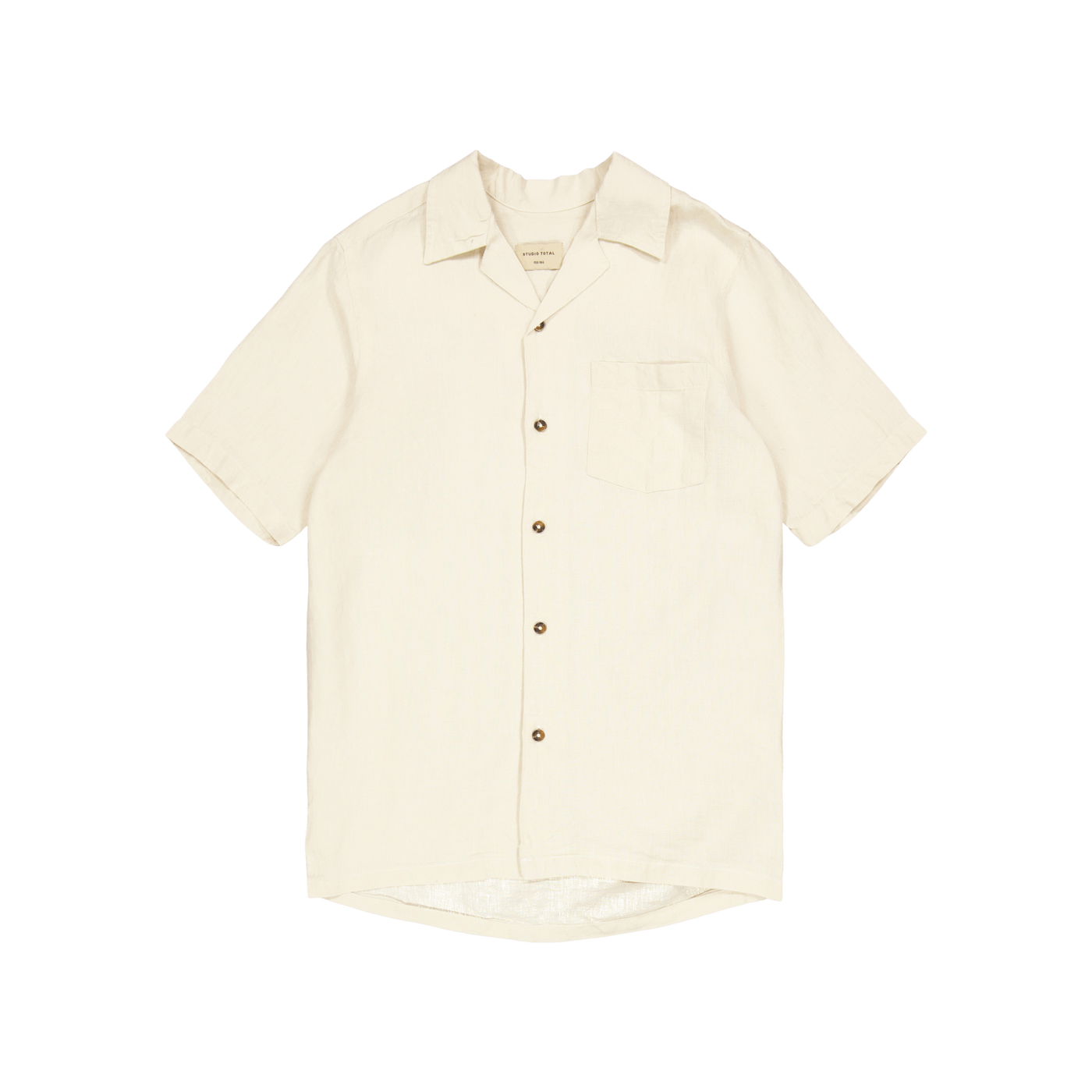 Linen Camp Shirt Ecru