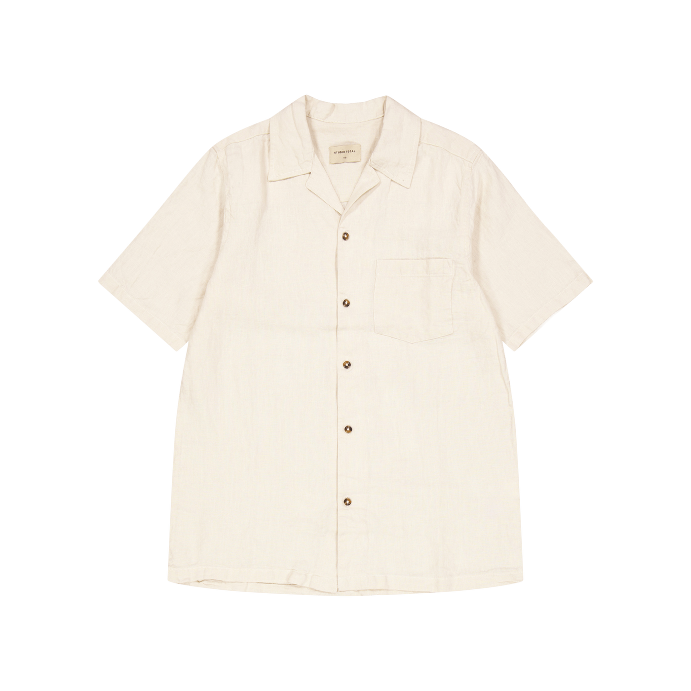 Linen Camp Shirt Ecru