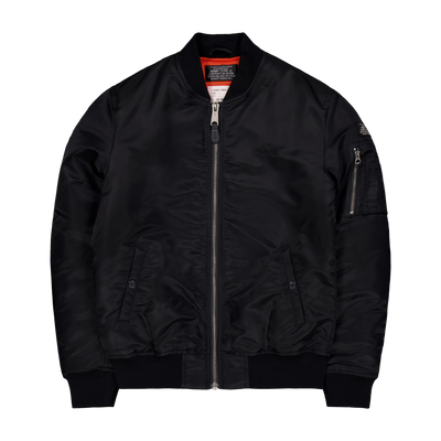Jacket Bomber Schott Nylon Eco Black