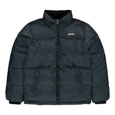 Jacket Zippe Col Haut Broderie Forest