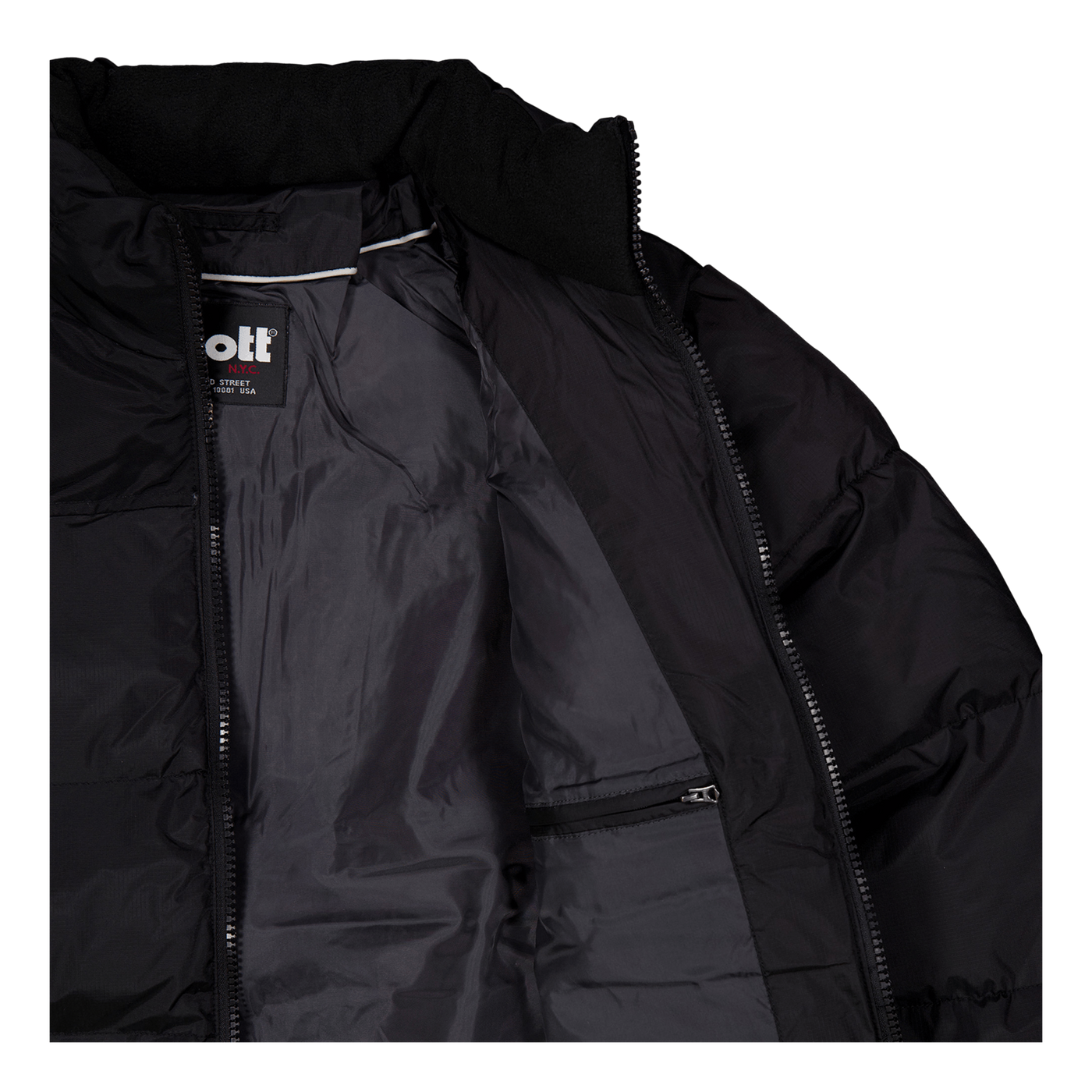 Jacket Empiecement Et Broderie Black