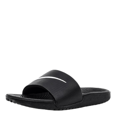 Kawa Little/Big Kids' Slides BLACK/WHITE