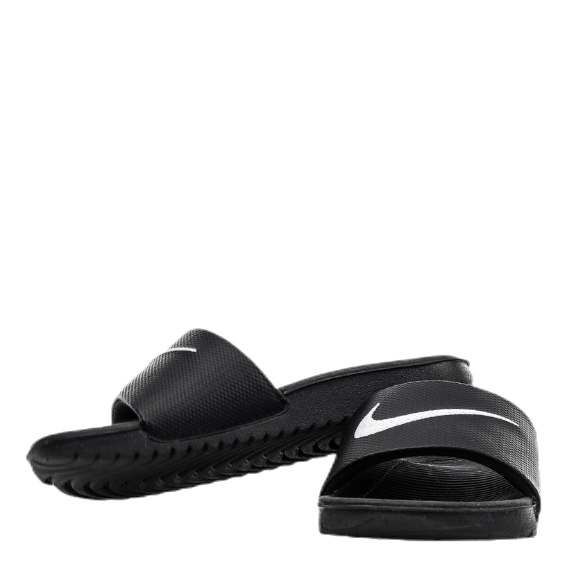 Kawa Little/Big Kids' Slides BLACK/WHITE