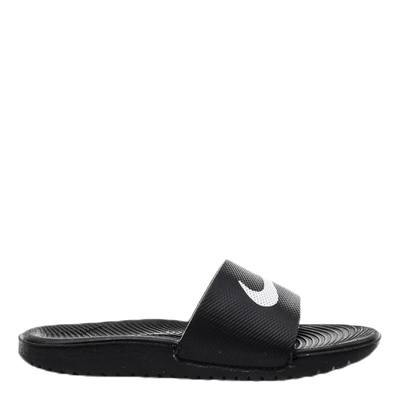 Kawa Little/Big Kids' Slides BLACK/WHITE