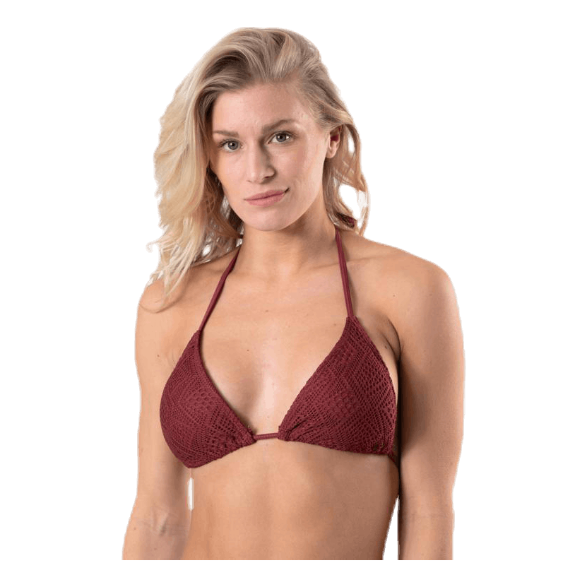 Kalani Crochet Triangle Red