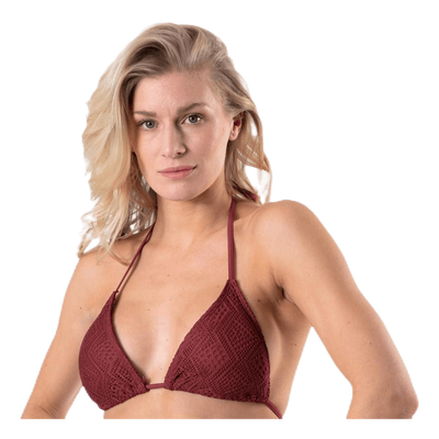 Kalani Crochet Triangle Red