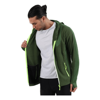 Hood Jacket Fleece Green