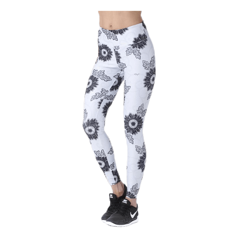 Floral Ath Tights Patterned/Grey