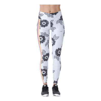 Floral Ath Tights Patterned/Grey