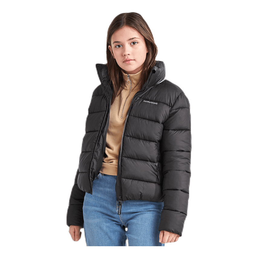 Rose Girls Puff Jacket Black