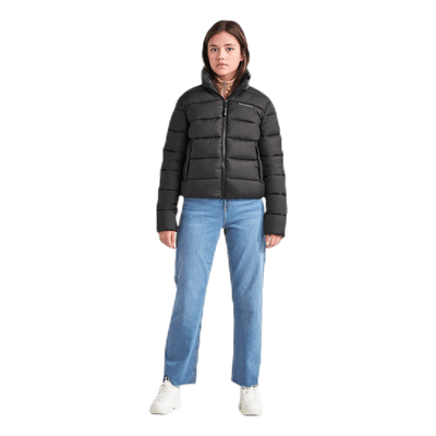 Rose Girls Puff Jacket Black