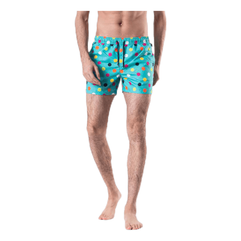 Big Dot Swim Shorts Green