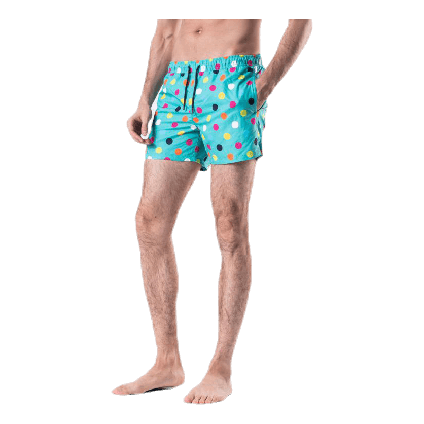 Big Dot Swim Shorts Green