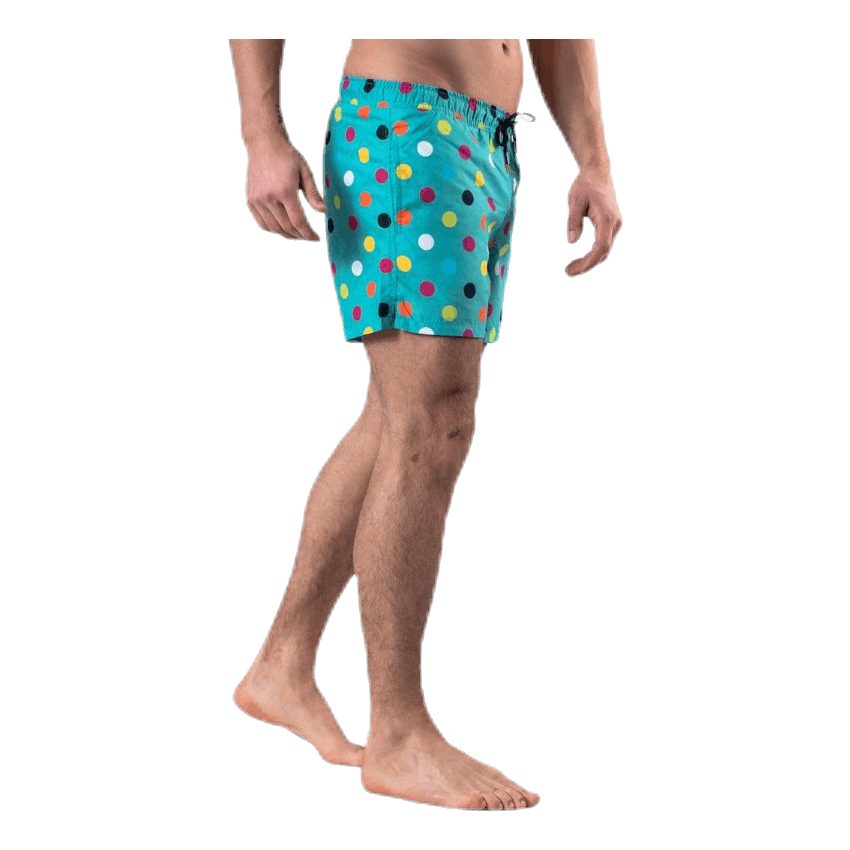 Big Dot Swim Shorts Green