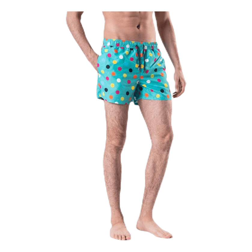 Big Dot Swim Shorts Green