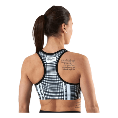 GLNCHCK 1 Sports Bra White/Black