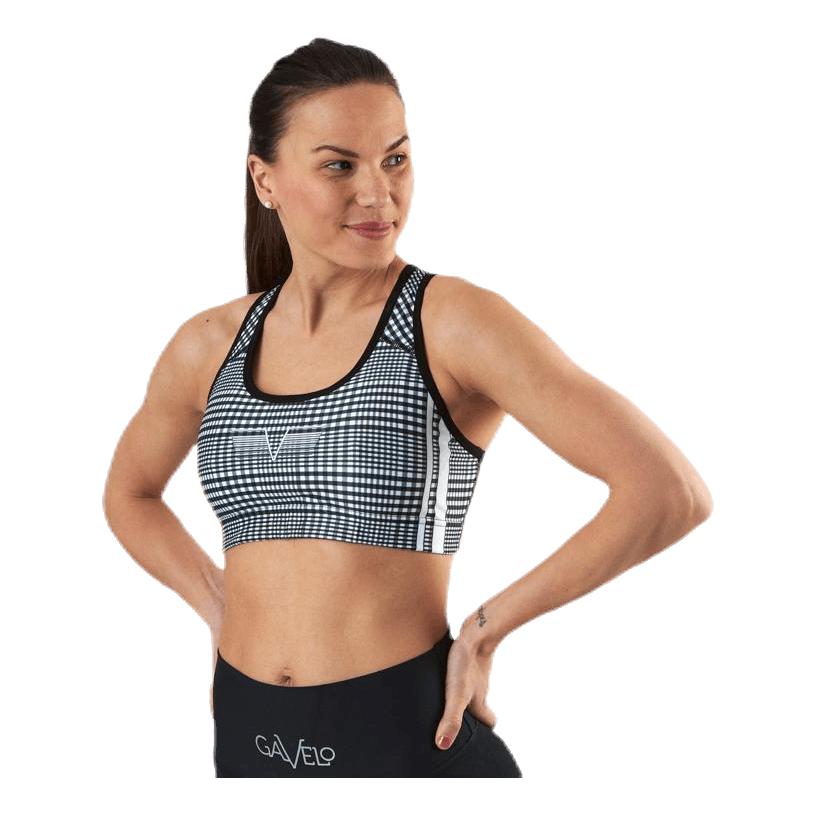 GLNCHCK 1 Sports Bra White/Black