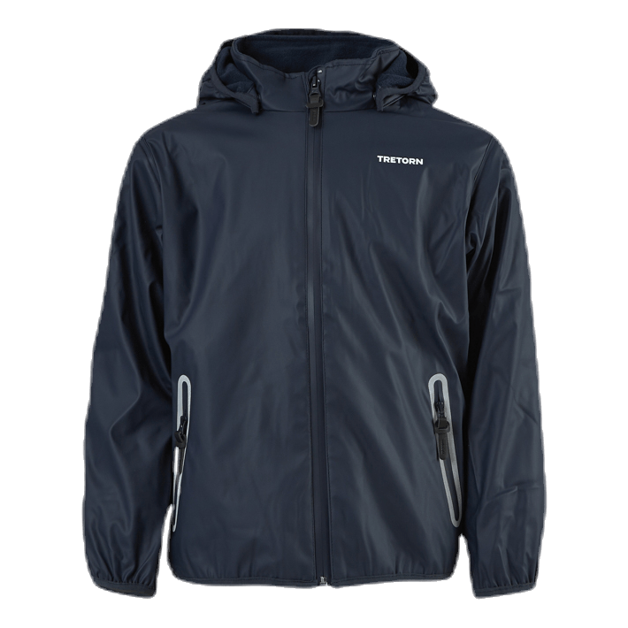 Aktiv Fleece-Lined Rain Jacket Blue