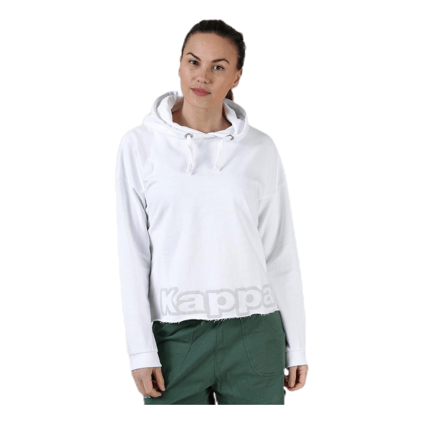 Sweat Hood, Logo Biba White