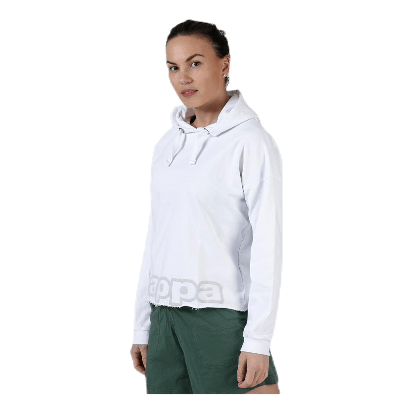 Sweat Hood, Logo Biba White