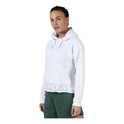 Sweat Hood, Logo Biba White