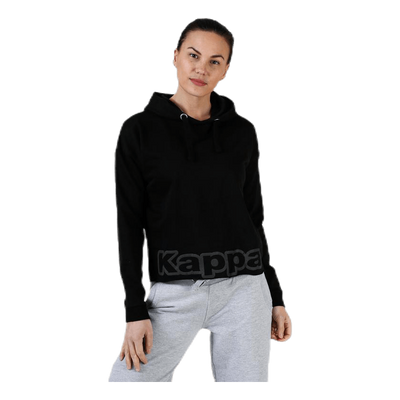 Sweat Hood, Logo Biba Black