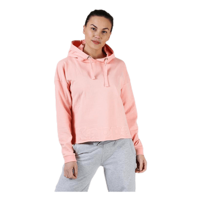 Sweat Hood, Logo Biba Pink