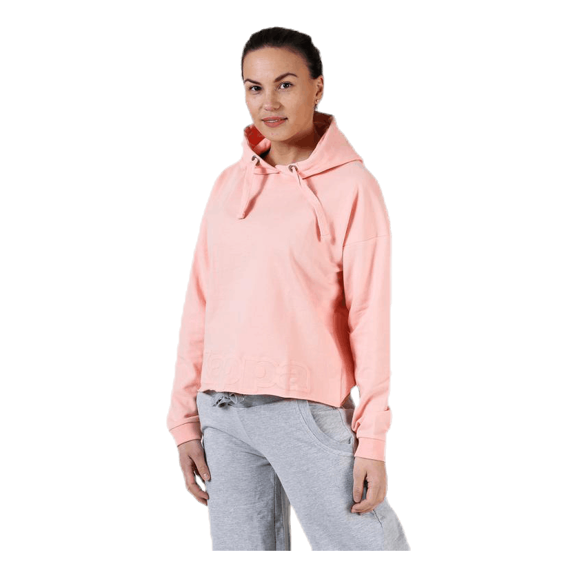 Sweat Hood, Logo Biba Pink