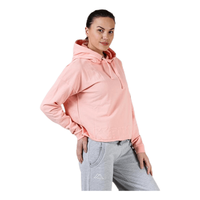 Sweat Hood, Logo Biba Pink