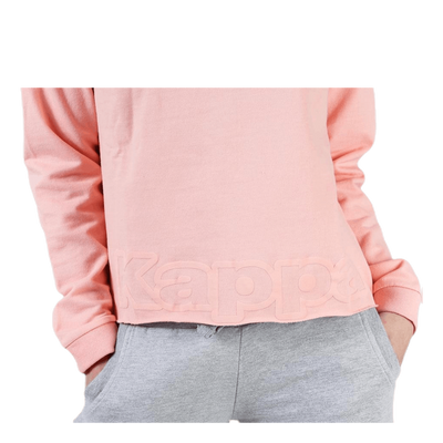 Sweat Hood, Logo Biba Pink