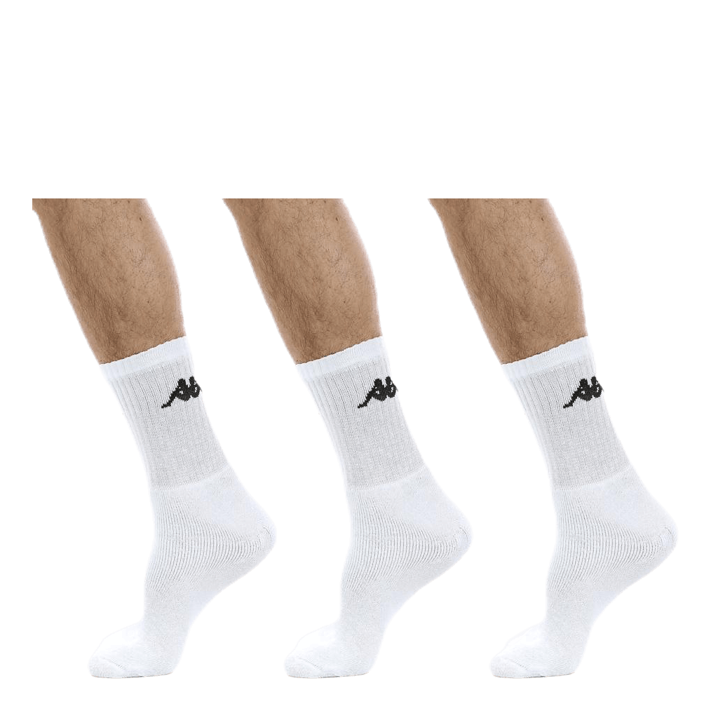 Tennis Trisper Socks 3pk White/Black