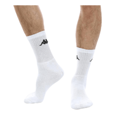 Tennis Trisper Socks 3pk White/Black