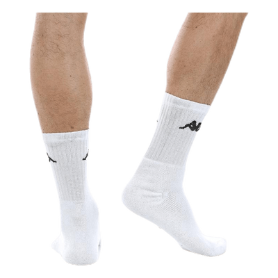 Tennis Trisper Socks 3pk White/Black